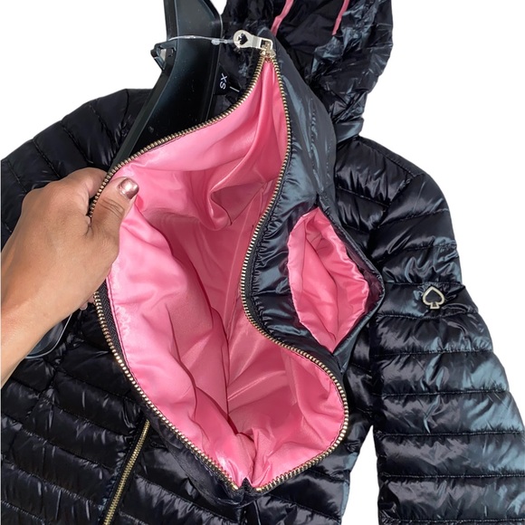 ♠️Kate Spade Black Packable Down Jacket - NWT♠️ - Picture 15 of 16